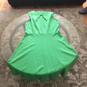 Spring Green Flare Dress